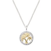 Collana Amen Donna in Argento Zircone CLALBGZ3 - CLALBGZ3
